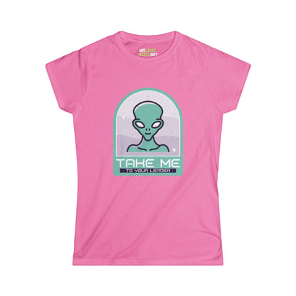 funny alien tee-Funny Alien Woman's Tee