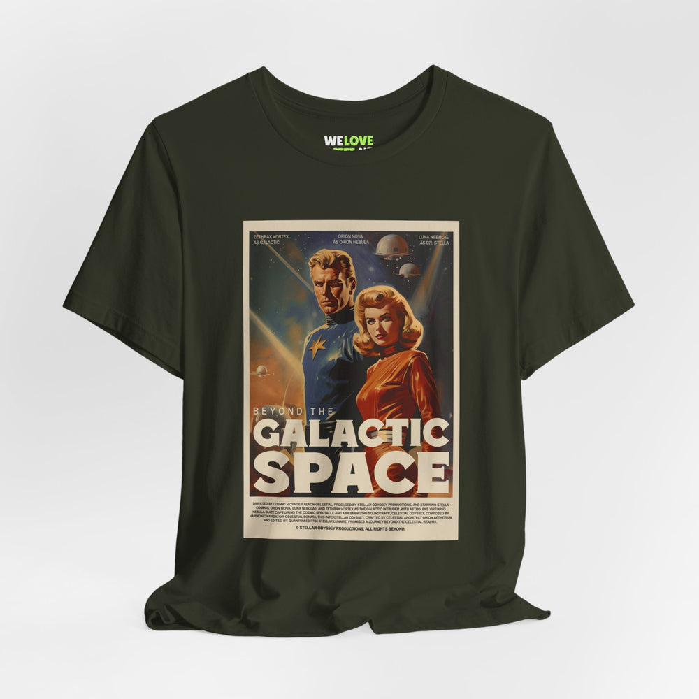 Beyond the Galactic Space Retro Sci-Fi T-Shirt-welovescifi