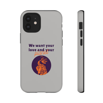 We Want Your Love And Your Planet Sci-Fi Tough iPhone Mobile Cases-welovescifi.net