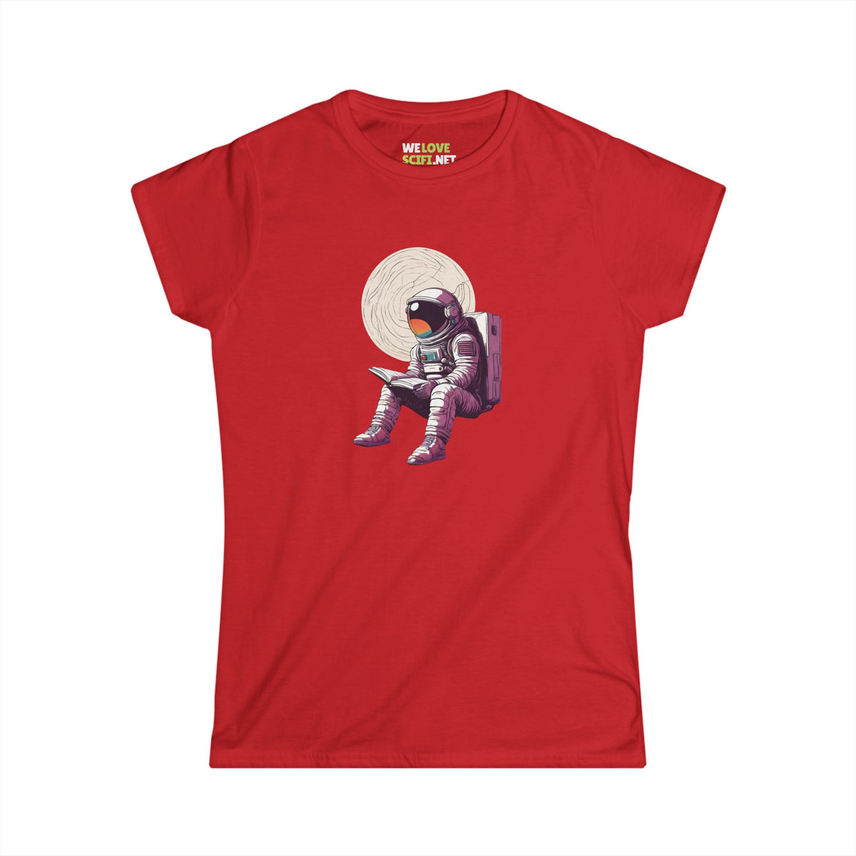 Space Art Tee - Astronaut Women's Shirt | Read That Book