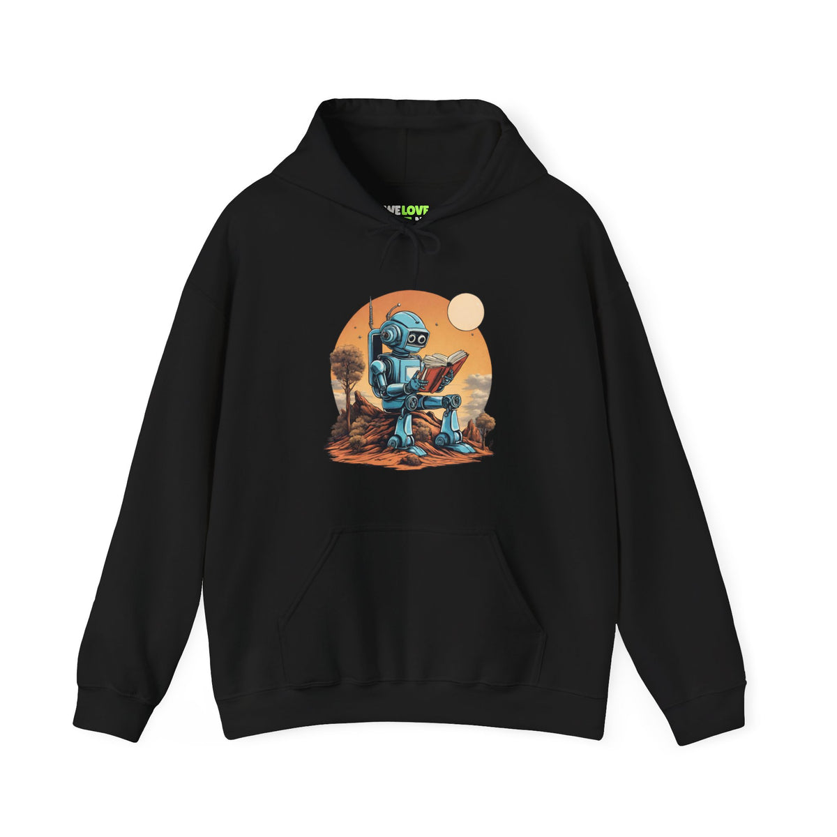 Sci-Fi Hoodie | Learn About Humans Robot Space Art 