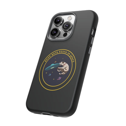 Good Boys Fetch in Space: Funny Dog Sci-Fi iPhone Cases