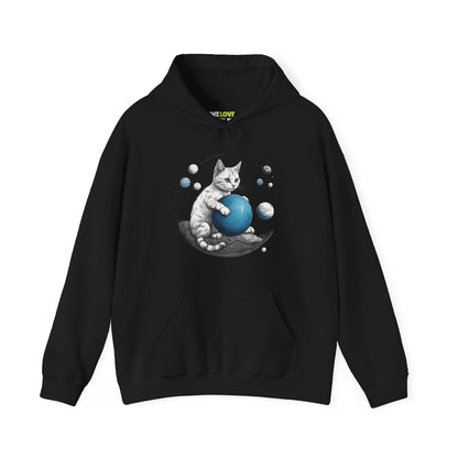 Space Player Cat 2 Sci-Fi Hoodie - Sci-Fi Hoodie