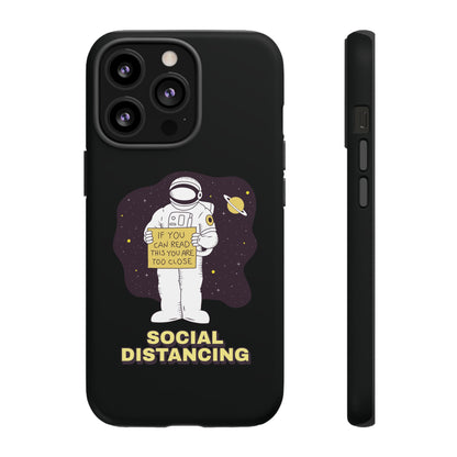 Social Distancing Astronaut iPhone Cases