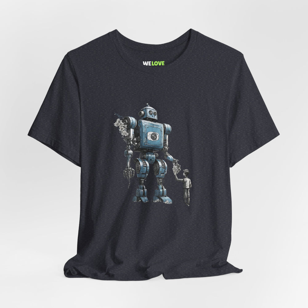 Bringing You Flower Robot SpaceArt SciFi T-Shirt-welovescifi