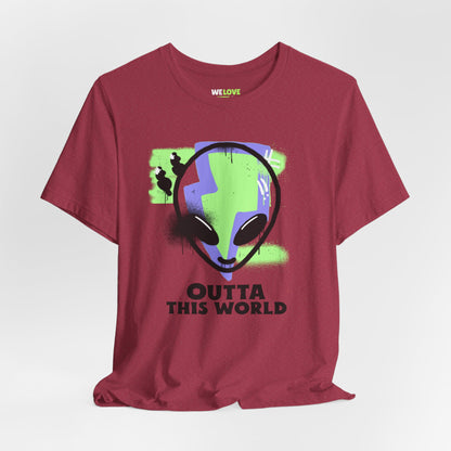 Outta This World UFO Sci-Fi T-Shirt - Unique Alien Apparel