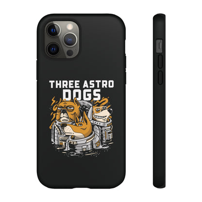 Three Astro Dogs Funny Sci-Fi Tough iPhone Mobile Cases-welovescifi.net