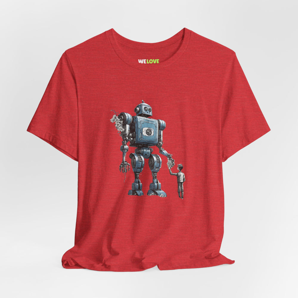 Bringing You Flower Robot SpaceArt SciFi T-Shirt-welovescifi