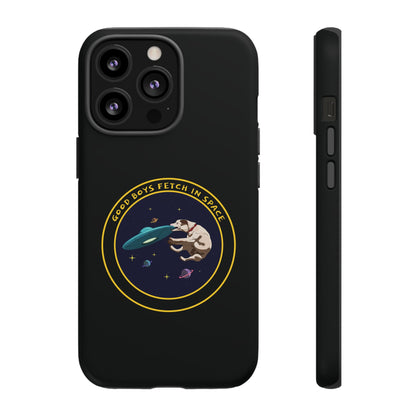 Good Boys Fetch in Space: Funny Dog Sci-Fi iPhone Cases