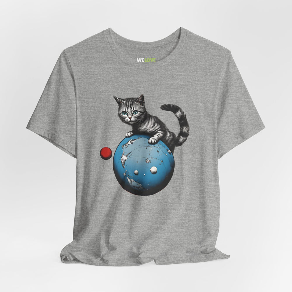 Space Player Cat 3 Sci-Fi T-Shirt | We Love Sci-Fi