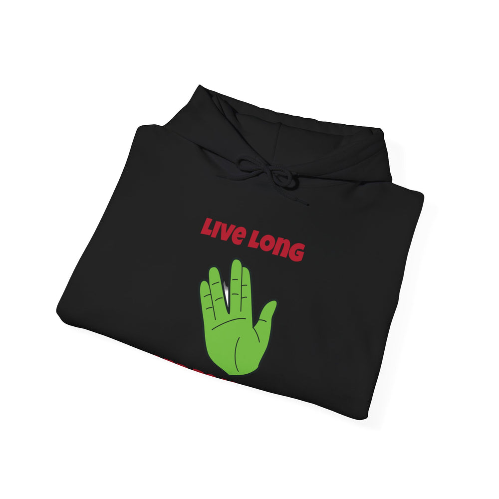 Live Long And Be Merry Funny Spock Christmas Unisex Hoodie-welovescifi.net