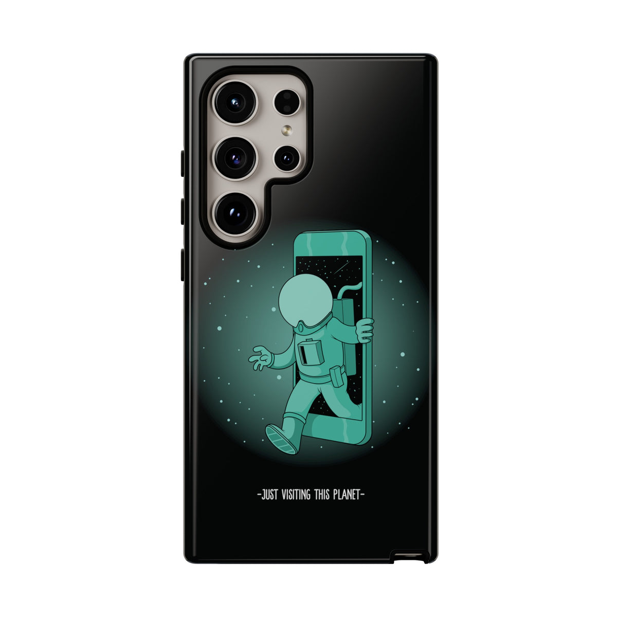 Funny Astronaut Mobile Cases - Just Visiting This Planet