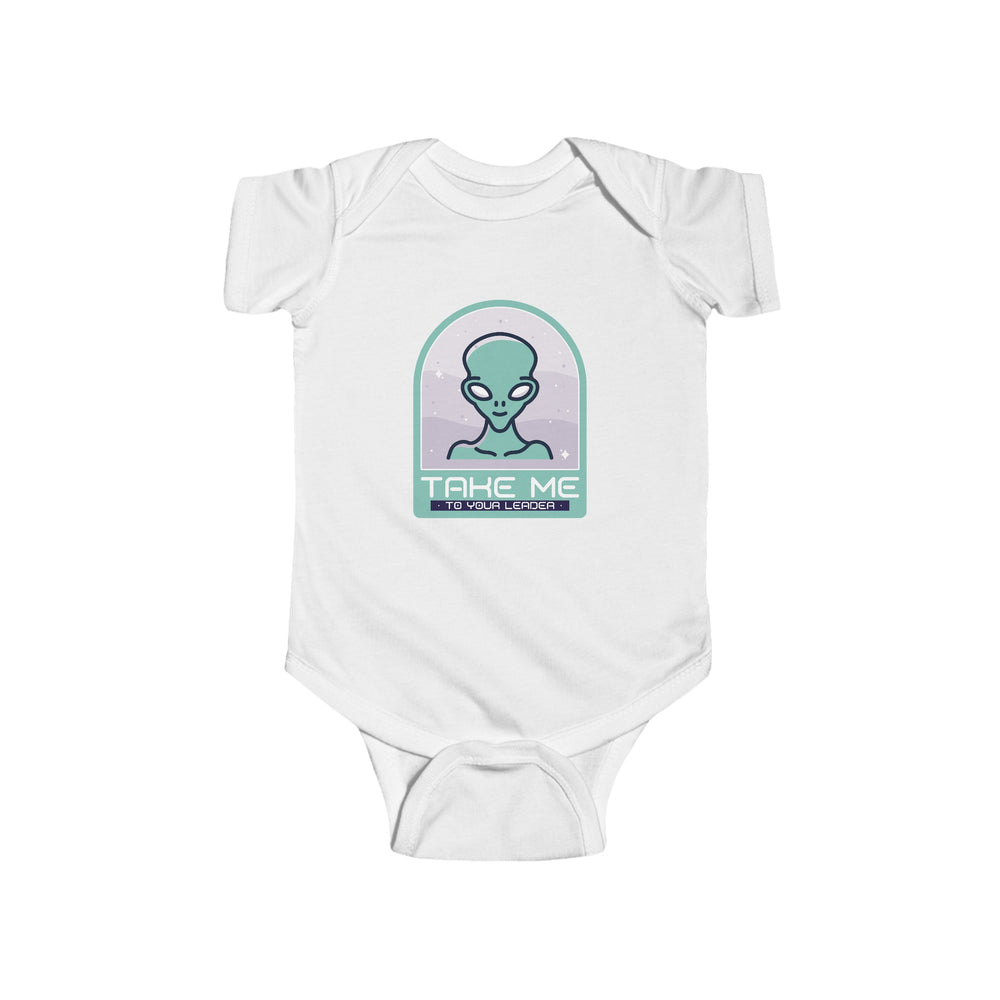 Take Me to Your Leader Funny UFO Bodysuit