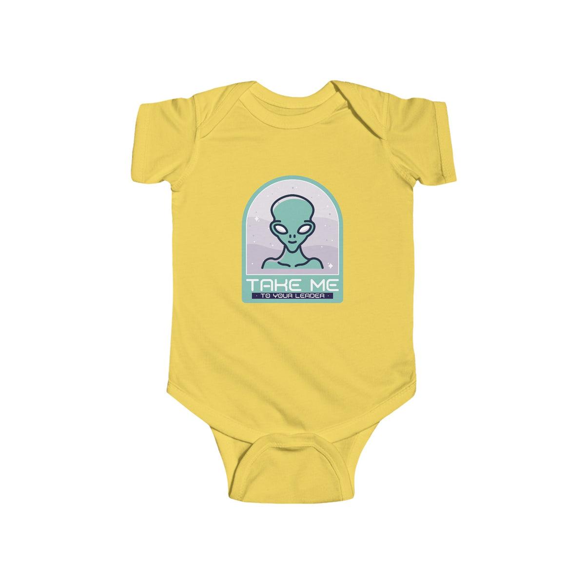 Take Me to Your Leader Funny UFO Bodysuit