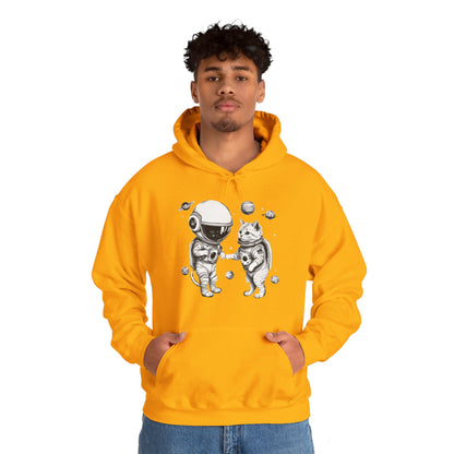 Space Kitties Astronaut Cats Sci-Fi Hoodie