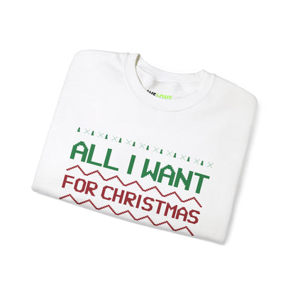 All I Want For Christmas Is My Own Lightsaber Unisex Crewneck Sweatshirt-welovescifi.net