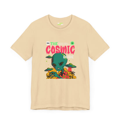 The Cosmic Dude Comic Retro UFO Sci-Fi T-Shirt