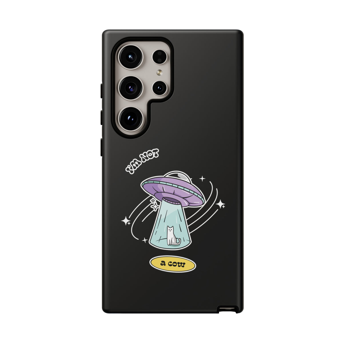 Sci-Fi UFO Samsung Galaxy Mobile Cases - Funny Roswell Cow