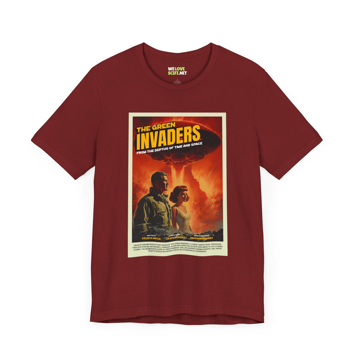 Retro Sci-Fi T-Shirt: The Green Invaders | We Love Sci-Fi