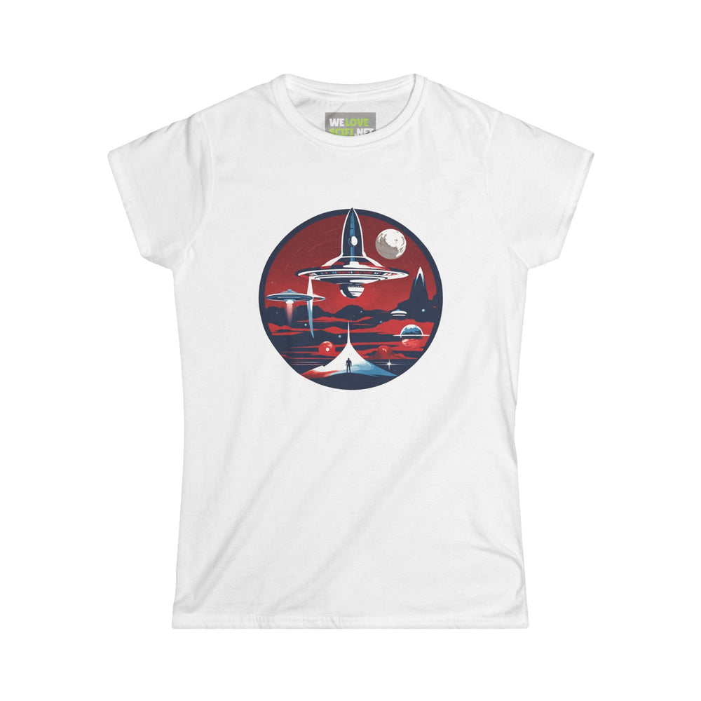 Let's Escape SpaceArt Sci-Fi Woman's Tee | Sci-Fi Woman Tee