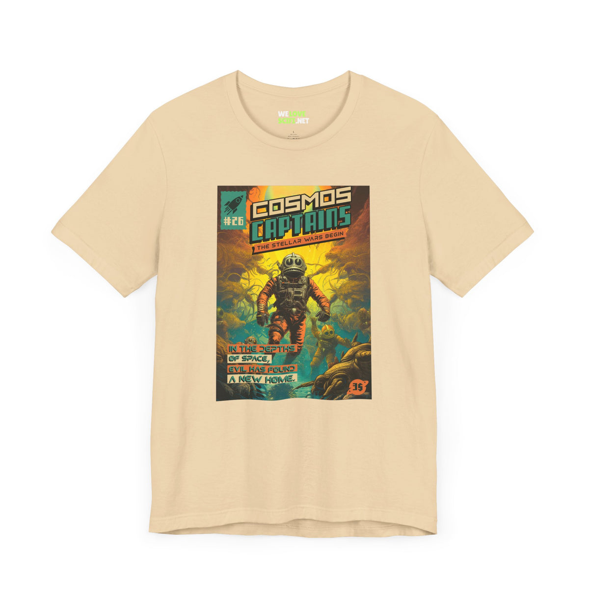 Cosmos Captains Retro Sci-Fi T-Shirt-welovescifi.net