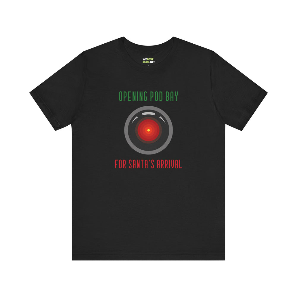 Opening Pod Bay Funny HAL9000 Christmas Unisex Tee-welovescifi.net