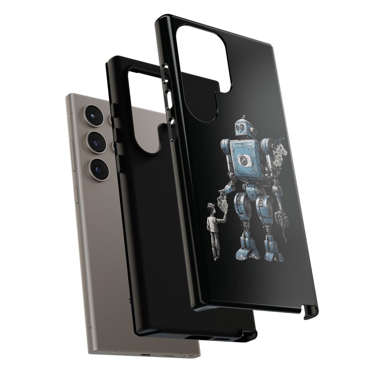 Robot Space Art Samsung Galaxy Case: Tough & Stylish