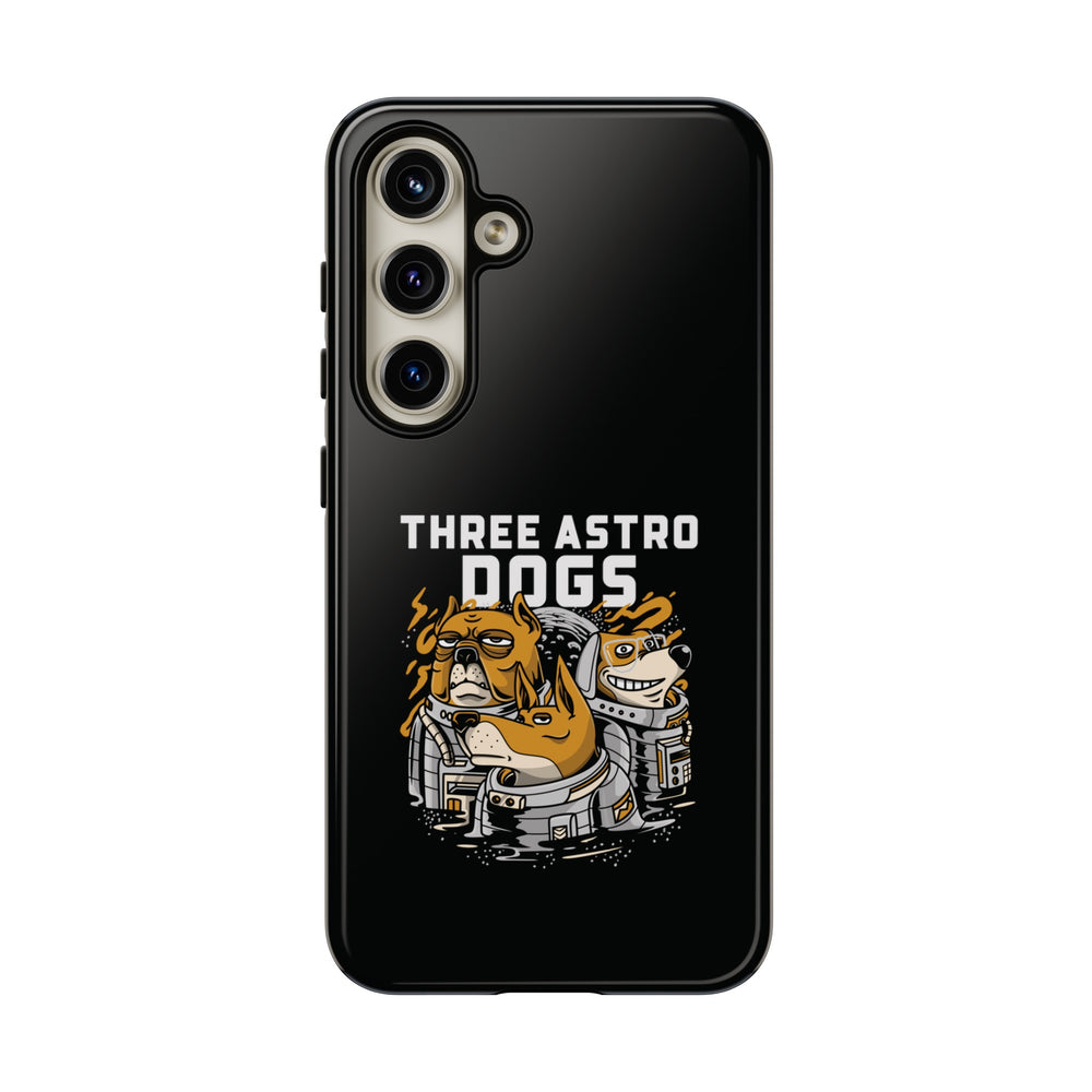 Three Astro Dogs Funny Sci-Fi Tough Samsung Galaxy Mobile Cases-welovescifi.net