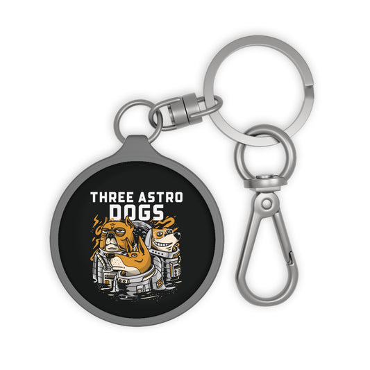 Three Astro Dogs Keyring Tag-welovescifi.net