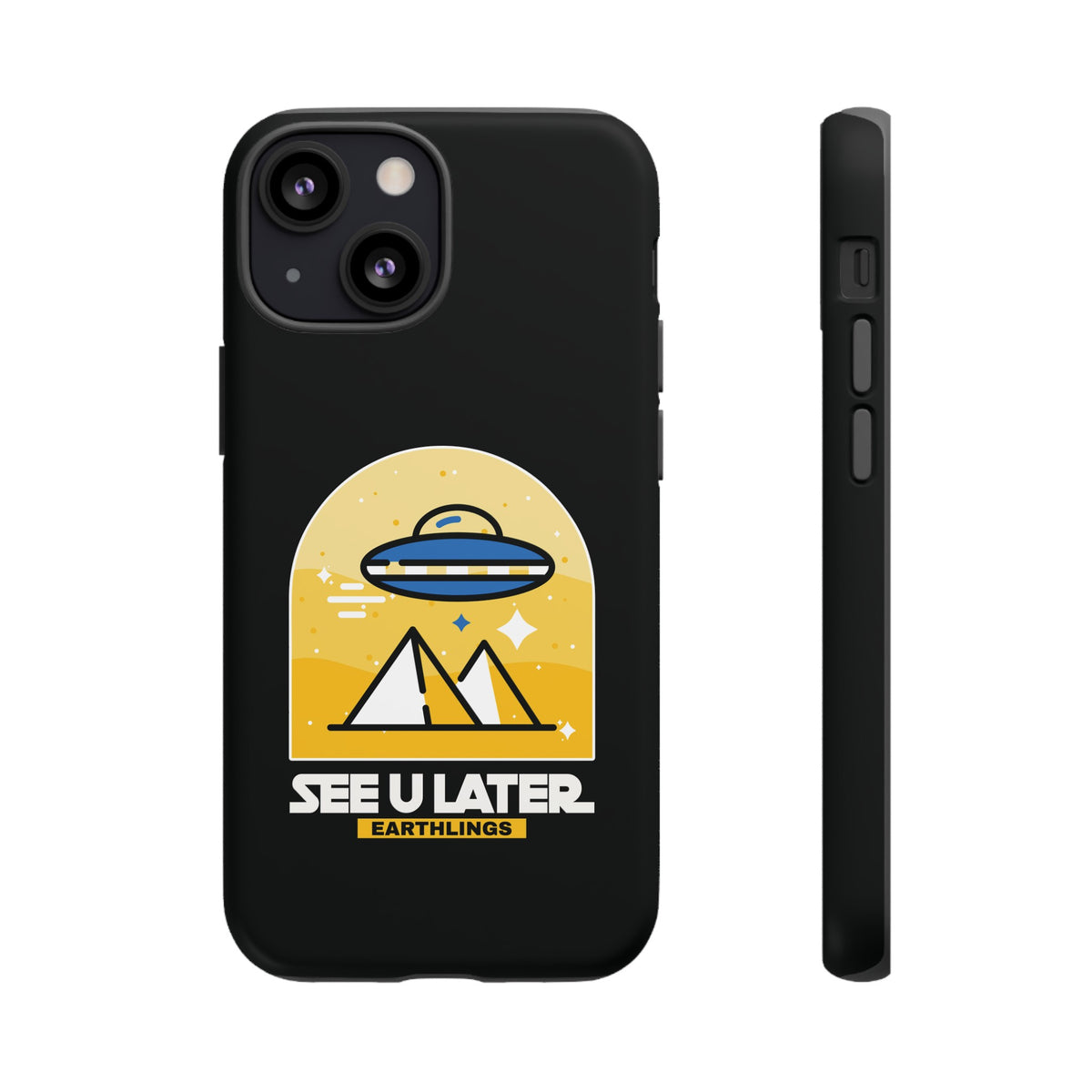 Funny UFO iPhone Cases - See You Later Earthlings