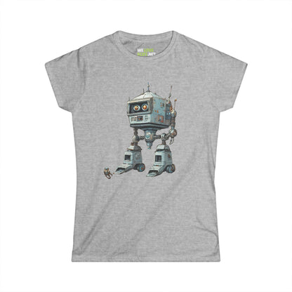 Get Out Of My Way SpaceArt Robot Woman's Tee-welovescifi.net