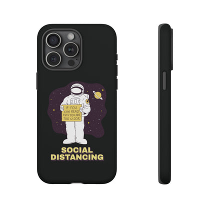 Social Distancing Astronaut iPhone Cases