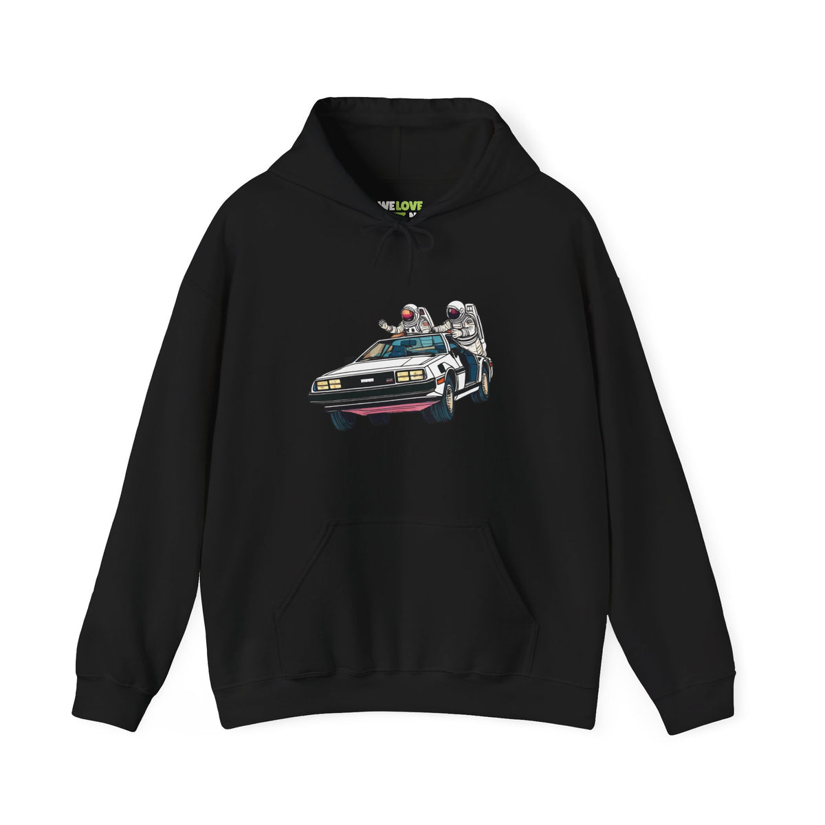 Delorean Party Astronaut Sci-Fi Hoodie-welovescifi.net