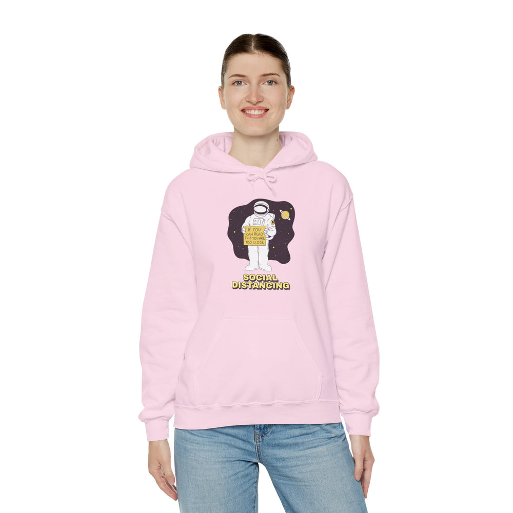 Social Distancing Astronaut Hoodie | Funny Sci-Fi Pullover