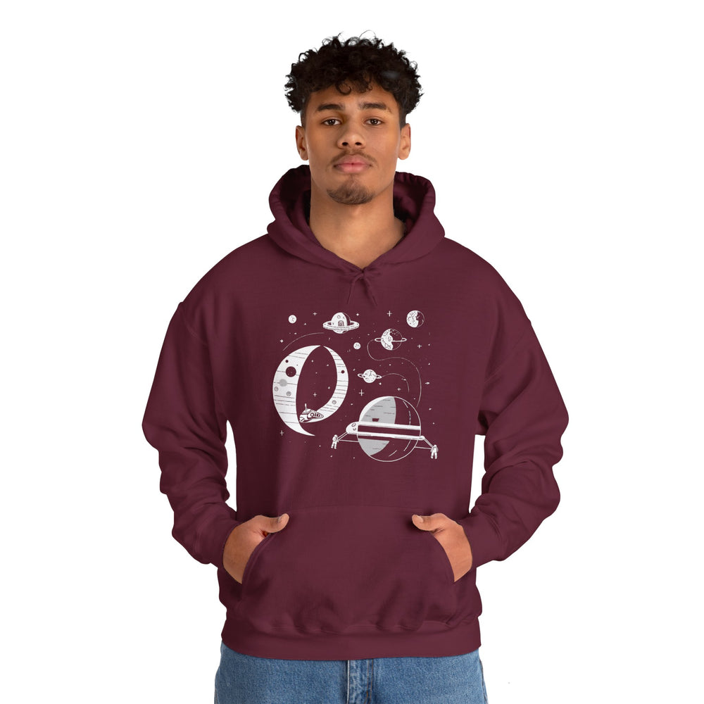 Space Station No283 SpaceArt Sci-Fi Hoodie