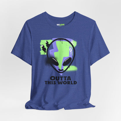 Outta This World UFO Sci-Fi T-Shirt - Unique Alien Apparel