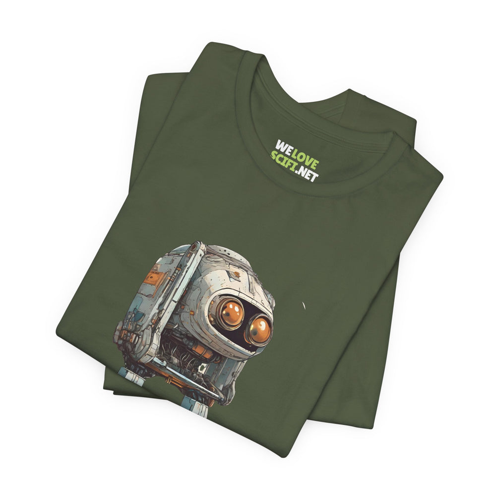 Hello Rusty Robot SpaceArt Sci-Fi T-Shirt-welovescifi.net