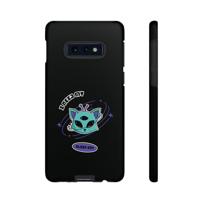 Alien Cat Galaxy Case Funny Sci-Fi Tough Samsung Mobile Case