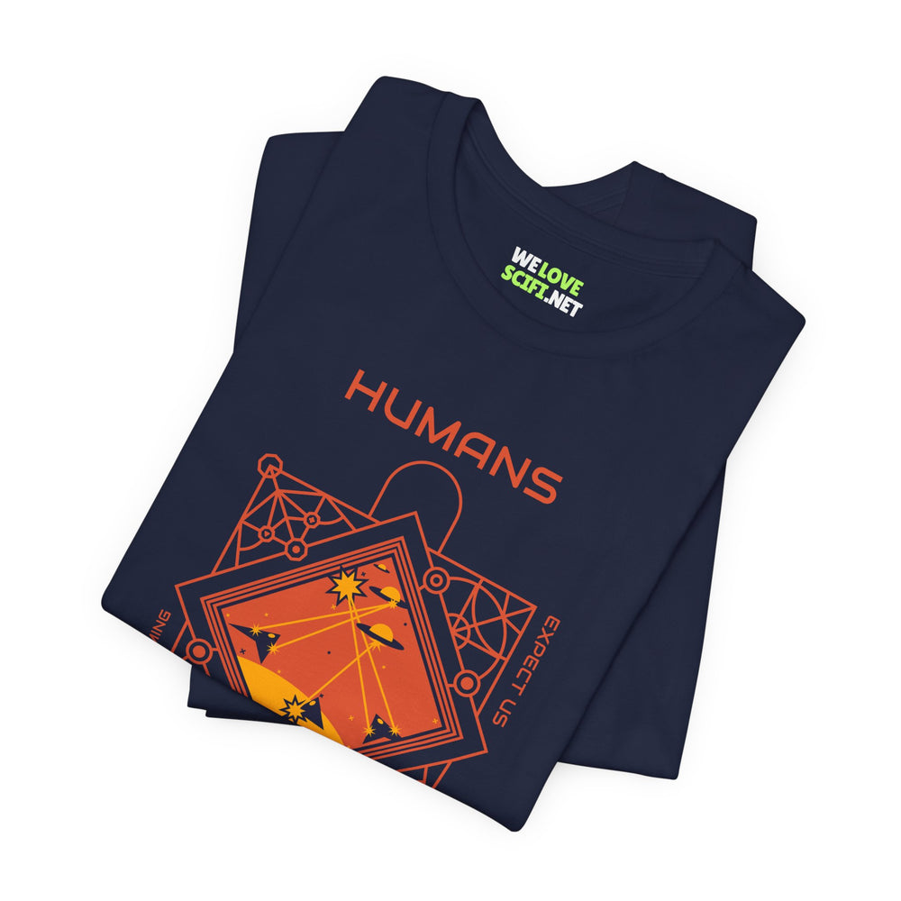 Funny UFO Sci-Fi T-Shirt Humans Are Next Design WeLoveSciFi