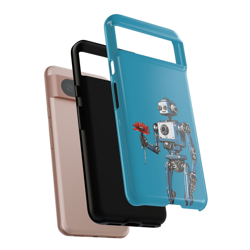 You Never Bring Me Flowers Robot SpaceArt Tough Google Pixel Mobile Cases-welovescifi.net