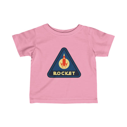 Rocket Sign Infant Tee - Sci-Fi Fine Jersey for Babies