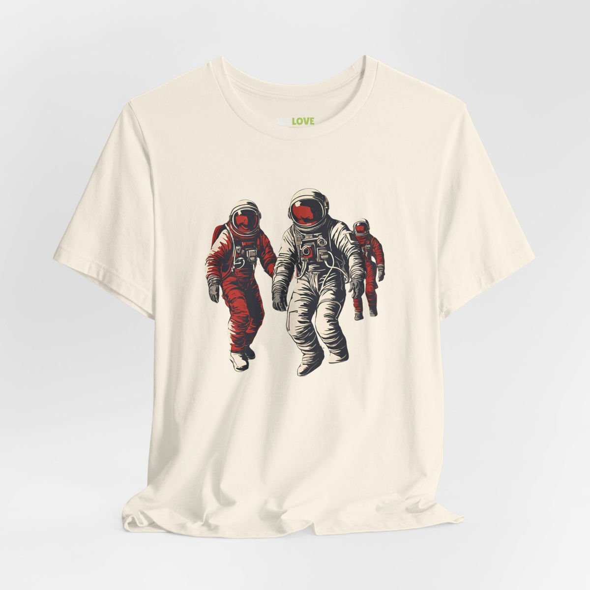 Astronauts In Red Sci-Fi T-Shirt-welovescifi.net