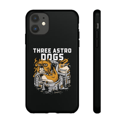 Three Astro Dogs Funny Sci-Fi Tough iPhone Mobile Cases-welovescifi.net