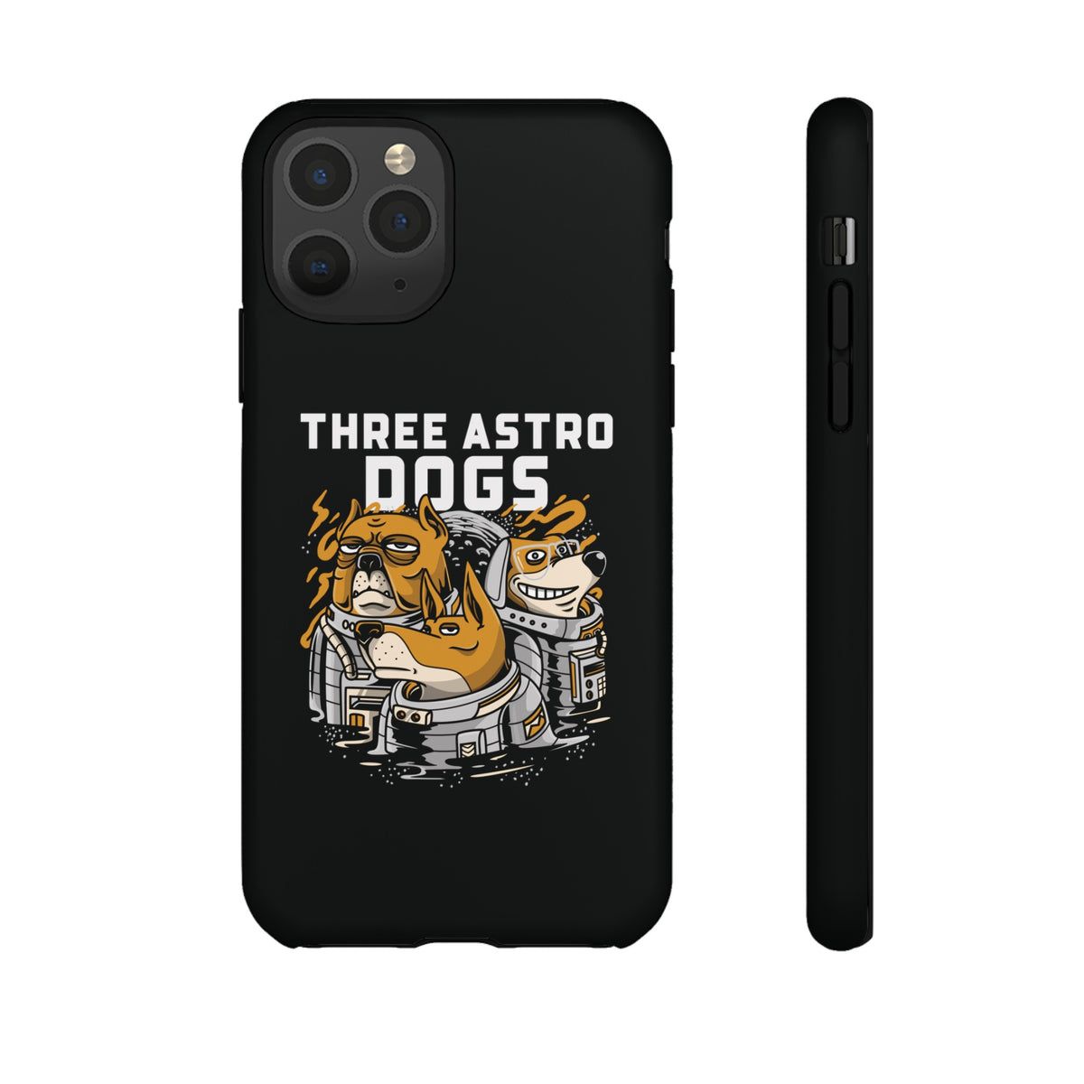 Three Astro Dogs Funny Sci-Fi Tough iPhone Mobile Cases-welovescifi.net