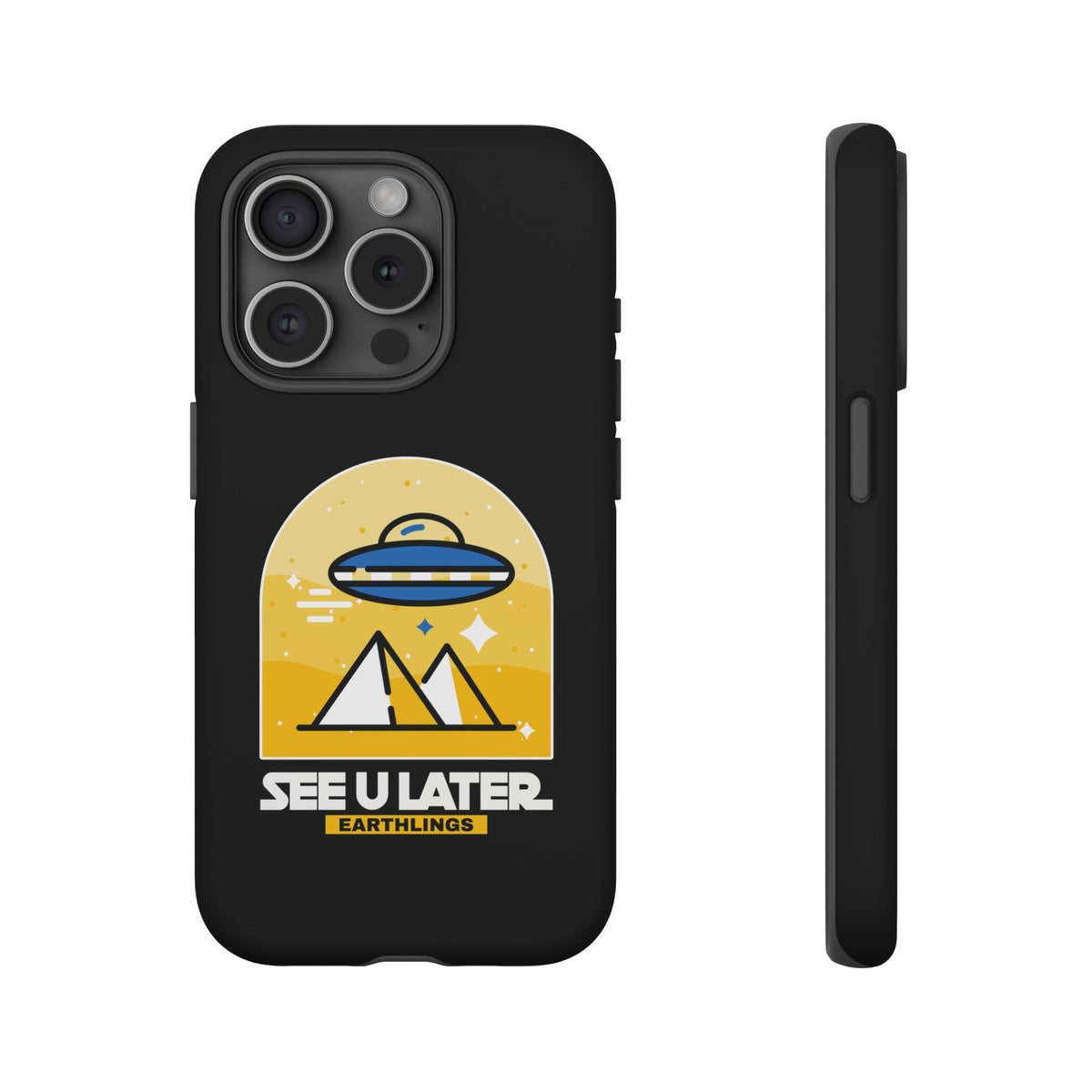 Funny UFO iPhone Cases - See You Later Earthlings