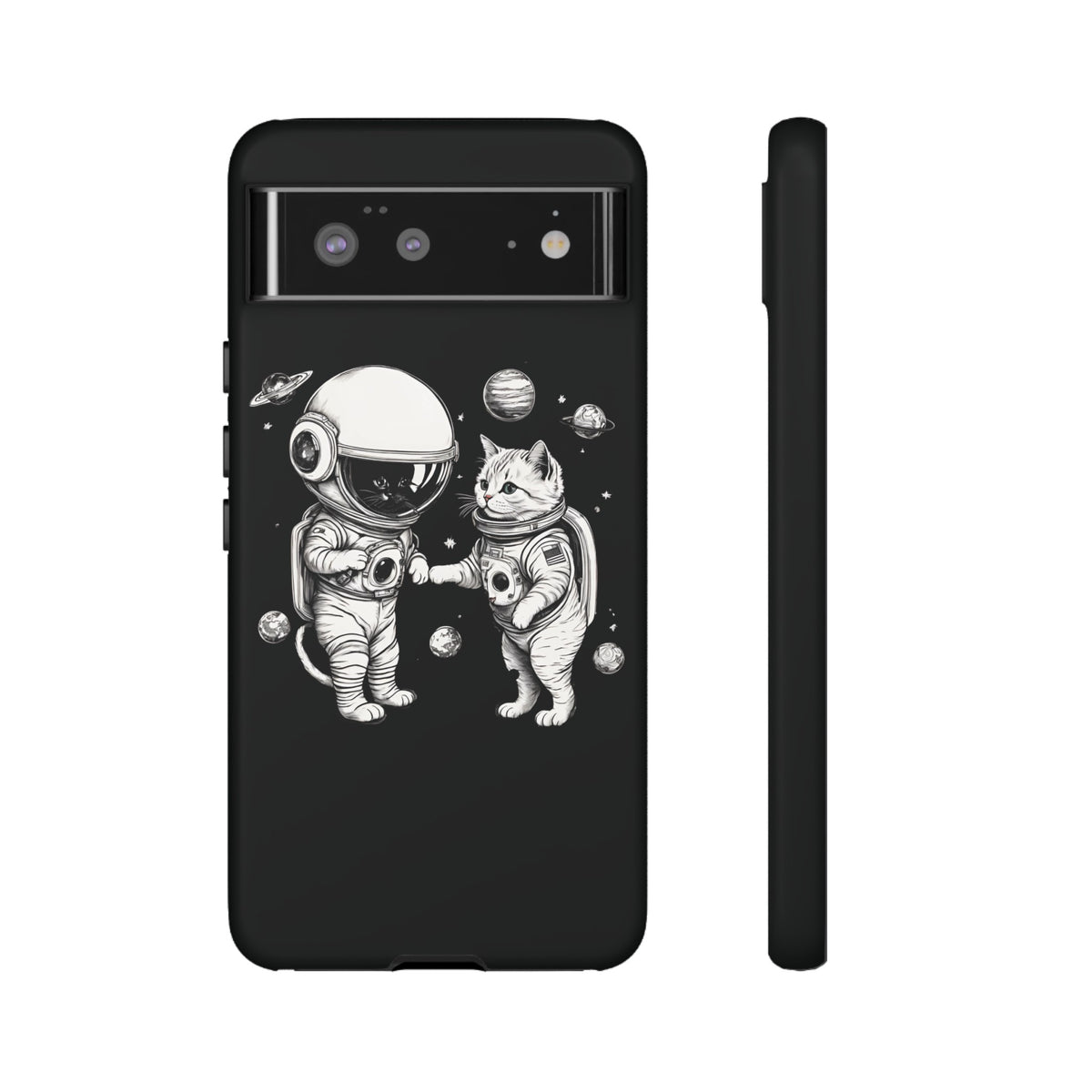 Space Kitties Google Pixel Case Astronaut Cats Mobile Cover