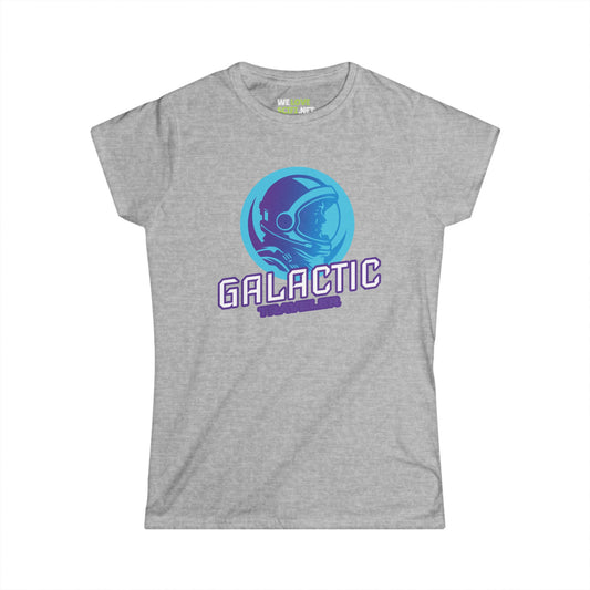 Galactic Traveler Astronaut Woman's Tee-welovescifi.net