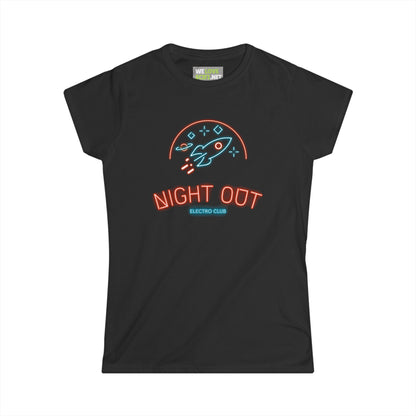 Night Out Neon Sign Sci-Fi Woman's Tee Perfect Sci-Fi Style