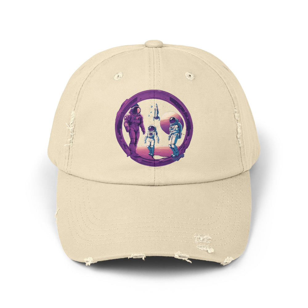 Family Business Unisex Astronaut Distrassed Cap-welovescifi