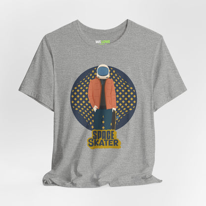 astronaut t-shirt-Space Skater Astronaut Sci-Fi T-Shirt